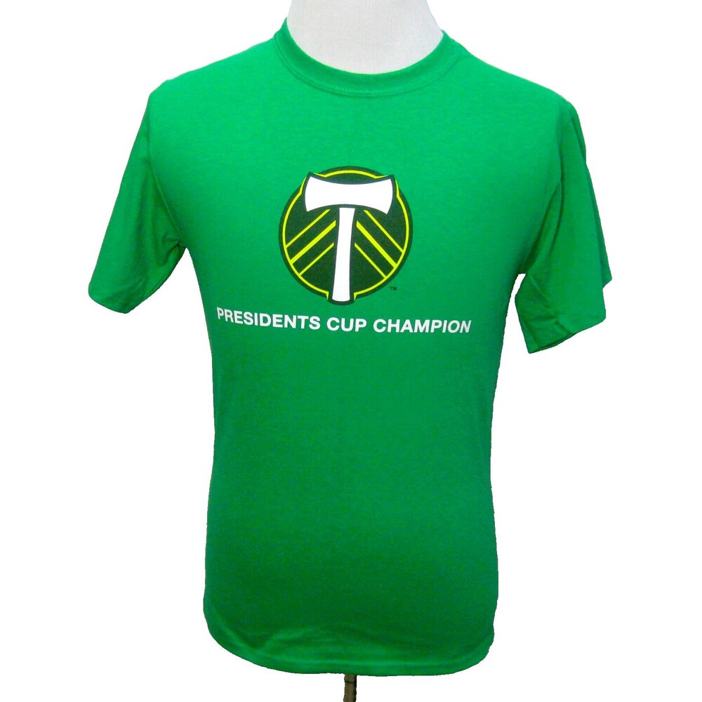New PORTLAND TIMBERS Mens (Size Small) Green Short Sleeve Graphic T-Shirt Soccer